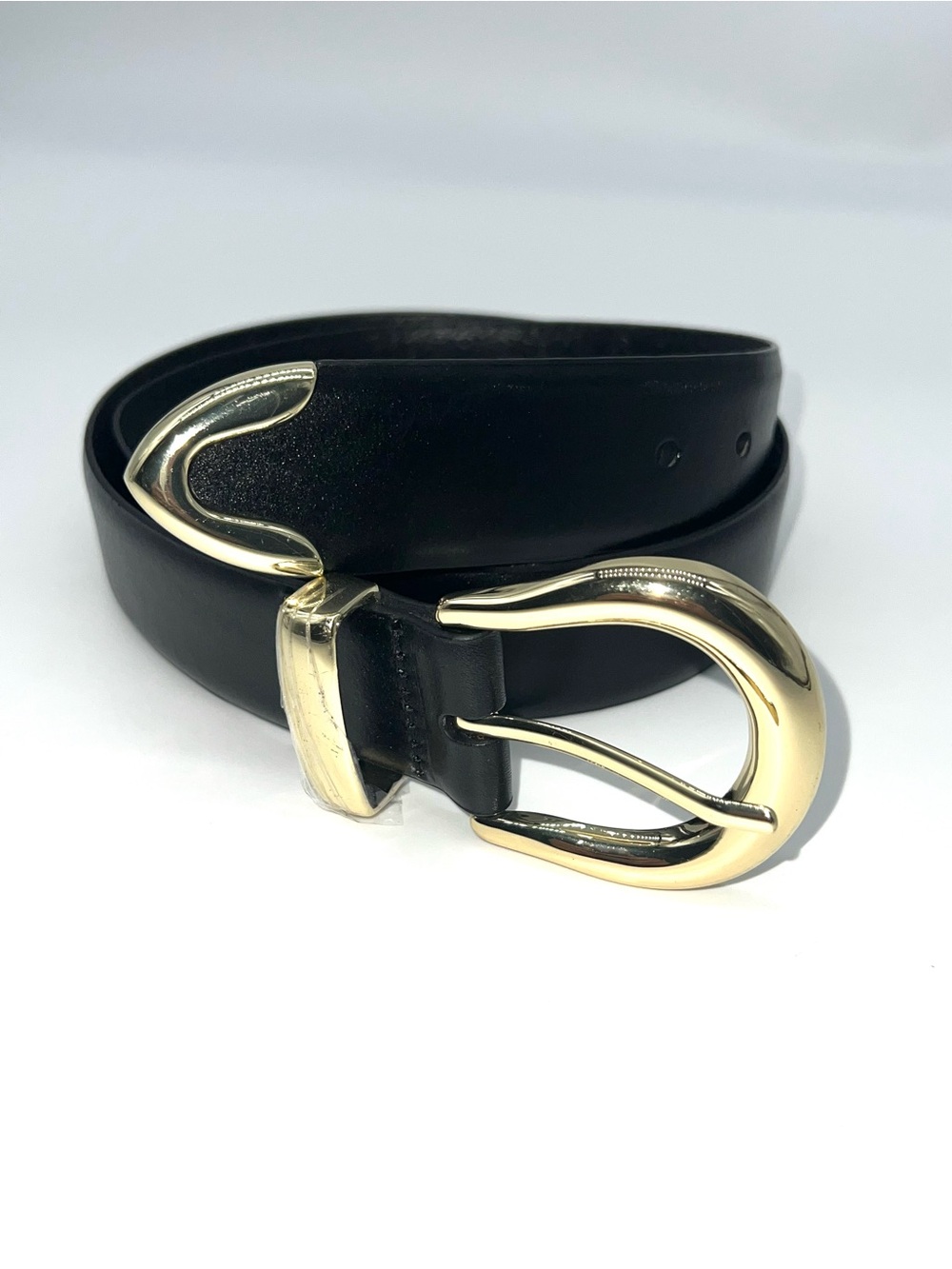Treasure & Bond from Nordstrom Women's Black Leather Western Inspired Belt-39.5"
